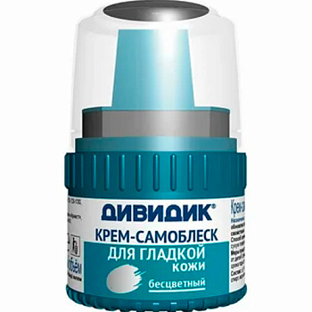 Крем для обуви ДИВИДИК Самоблеск с намазком бесцветный 55мл