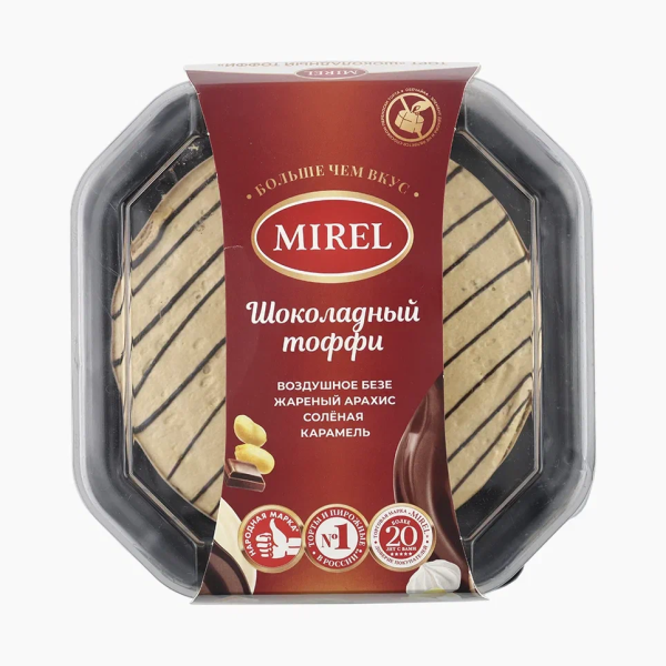 Торт МИРЕЛЬ Шоколадный тоффи  0,580гр
