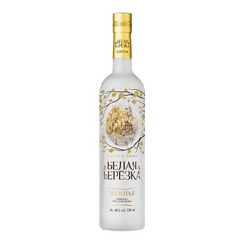 Водка БЕЛАЯ БЕРЕЗКА Золотая  0,5л 40%
