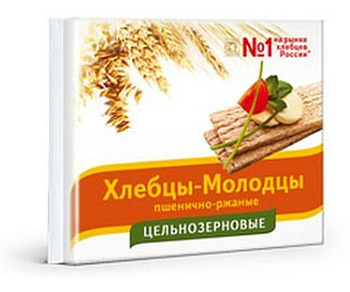 Хлебцы ХЛЕБЕЦ МОЛОДЕЦ хруст. пшенично-Ржаные 100гр