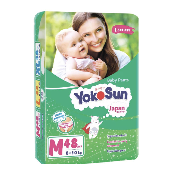 Подгузники-трусики ЭКОСАН Эконом М (6-10 кг) 20шт