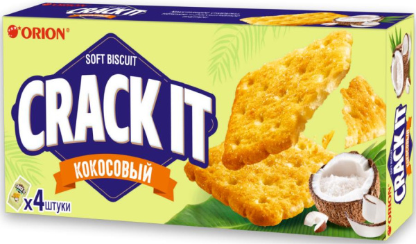 Печенье затяжное ОРИОН Крек-ит кокос 72 гр