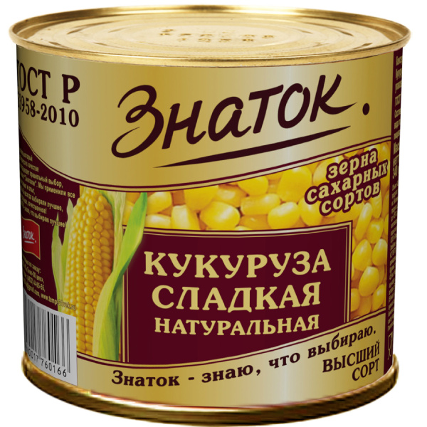 Кукуруза сладкая ЗНАТОК 425 мл ж/б