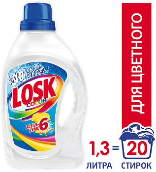 Гель для стирки ЛОСК Колор 1,3л