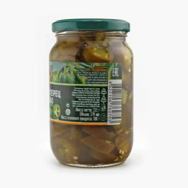 Халапеньо ДОНСКАЯ КУХНЯ резаный 370 гр ст/б