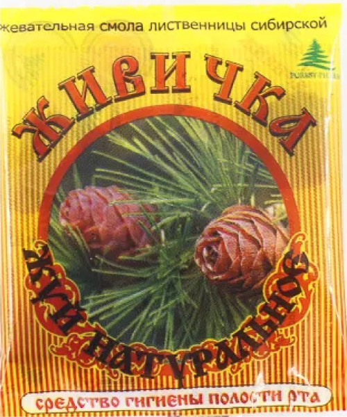Смола лиственницы сибирской жевательная ЖИВИЧКА 5 гр
