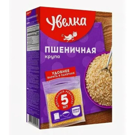 Крупа УВЕЛКА Пшеничная 5*80гр вар.пак.