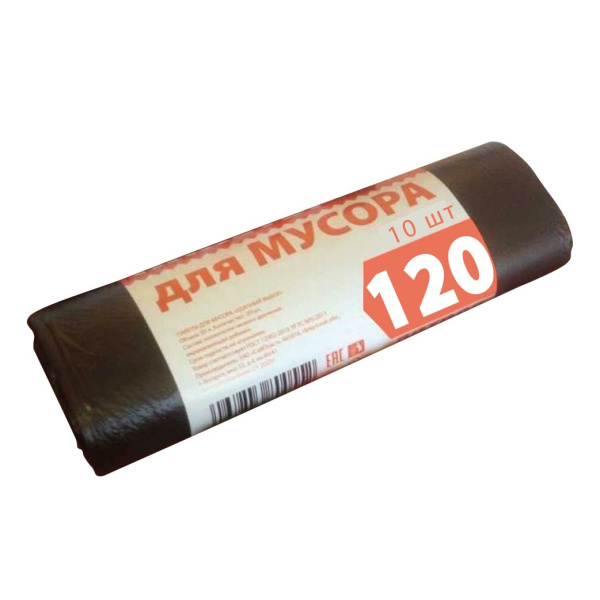 Мешки УДАЧНЫЙ ВЫБОР для мусора 120 л/10шт.
