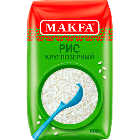 Крупа рис МАКФА круглозерный 800гр