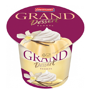 Пудинг ГРАНД ДЕСЕРТ ваниль 4,7% без змж 200гр
