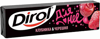 Жевательная резинка ДИРОЛ Клубника-черешня 13,6гр