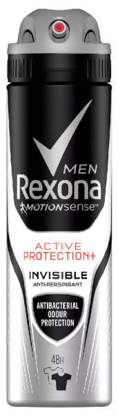 Дезодорант-аэрозоль для мужчин РЕКСОНА Неведимый на черном и белом Антибактериальный 150мл