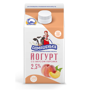 Йогурт БЕЛОРЕЧЬЕ 2,5% без змж 500мл т/п