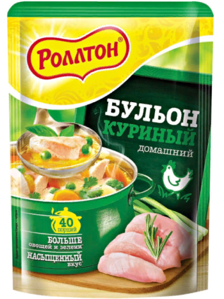 Бульон РОЛЛТОН куриный Домашний 90 гр д/п