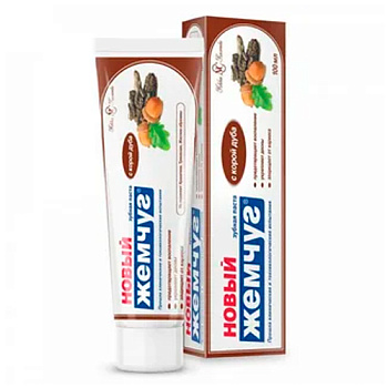Паста зубная НОВЫЙ ЖЕМЧУГ С корой дуба 100мл