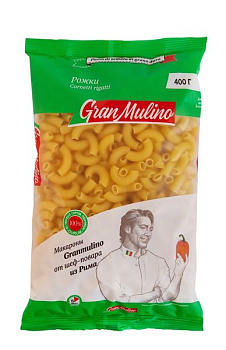 Макароны ГРАНМУЛИНО Рожки 400гр