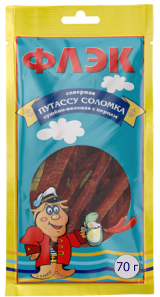 Путассу северная ФЛЭК соломка с перцем 70 гр (М)