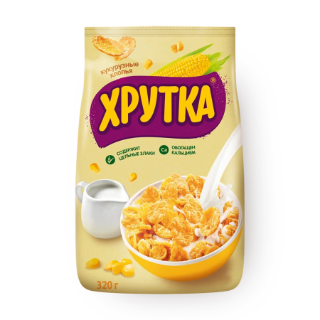 Завтрак сухой ХРУТКА хлопья кукурузные 320гр м/у