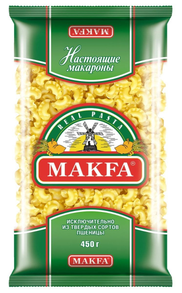 Макароны МАКФА Гребешок 400гр
