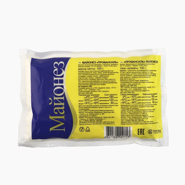 Майонез ЯНТА Провансаль 100гр