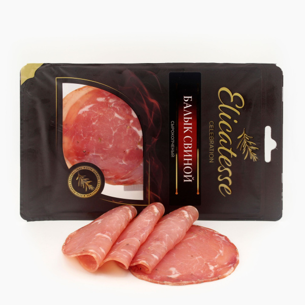 Балык ЭЛИКАТЕССЕ свиной с/к нарезка 100гр