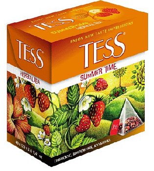 Чай травяной ТЕСС Самма Тайм малина и фейхоа 20 пир*1,8 гр