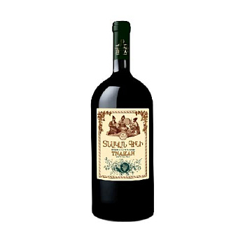 Вино ИДЖЕВАН Тнакан домашнее ординарное белое сух. 1,5л 12%