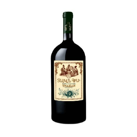 Вино ИДЖЕВАН Тнакан домашнее ординарное белое сух. 1,5л 12%