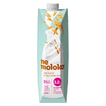 Напиток овсяный НЕМОЛОКО 3,2% классич обогащ 1л