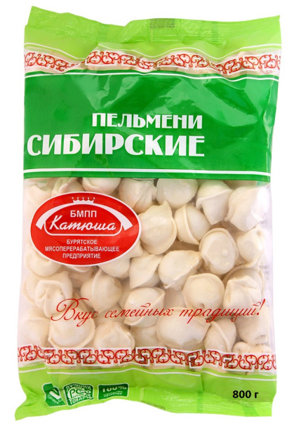 Пельмени КАТЮША Сибирские 800гр