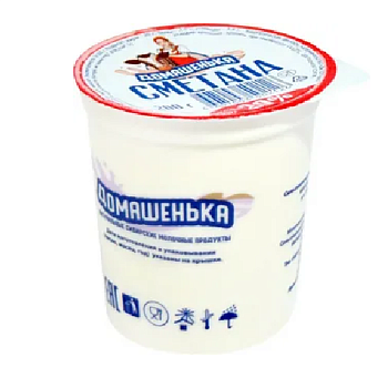 Сметана БЕЛОРЕЧЬЕ 20% без змж 200гр