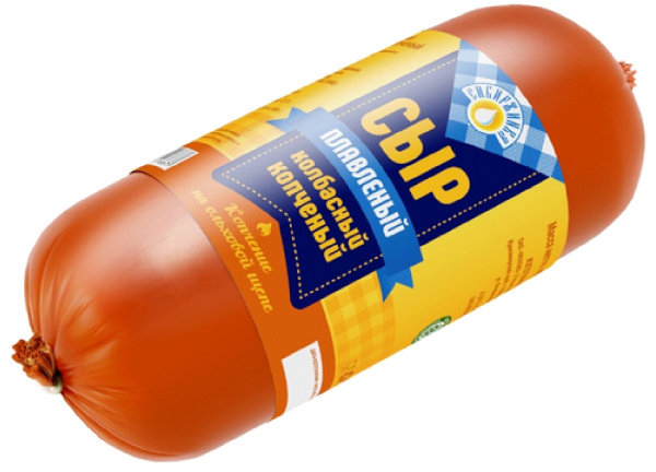 Сыр колбасный СИБИРЖИНКА копченый 40% без змж 400гр