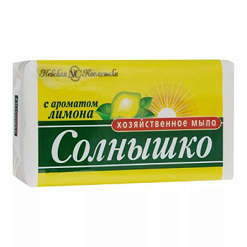 Мыло хозяйственное СОЛНЫШКО с аром. Лимона 140гр