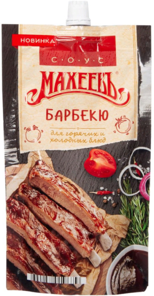 Соус деликатесный МАХЕЕВЪ барбекю 230 гр ДОЙ ПАК