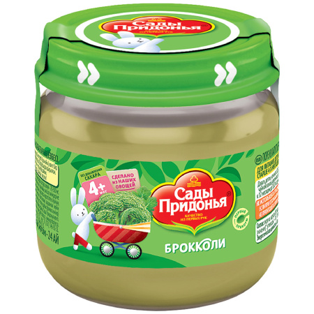 Пюре САДЫ ПРИДОНЬЯ брокколи 80гр банка