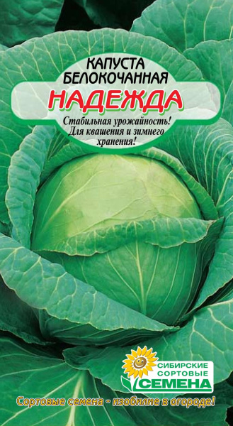 Семена Капуста б/к Надежда 0,5г д/квашения Р арт.СС000124 ССС