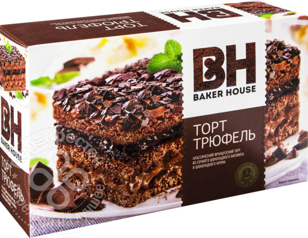 Торт бисквитный БАКЕР ХАУС Трюфель 350гр