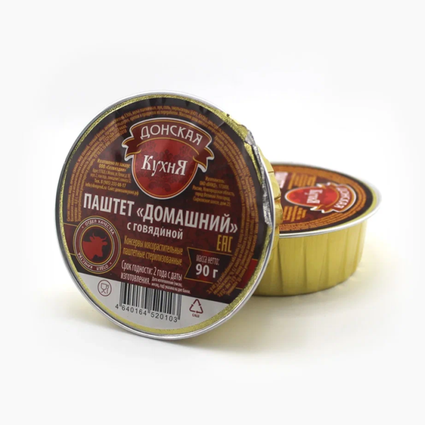 Паштет ДОНСКАЯ КУХНЯ из говядины 90 гр