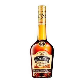 Коньяк СТАРЫЙ КЕНИГСБЕРГ 5 лет 0,5л 40%