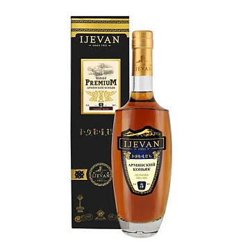 Коньяк ИДЖЕВАН Премиум ординарный 5 лет п/уп. 0,5л 40%