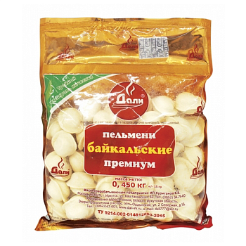 Пельмени ДАЛИ Байкальские премиум 400гр