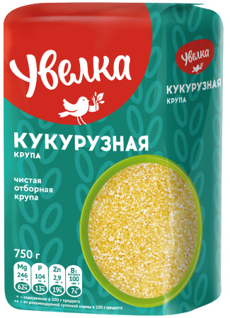Крупа УВЕЛКА Кукурузная 750гр м/уп
