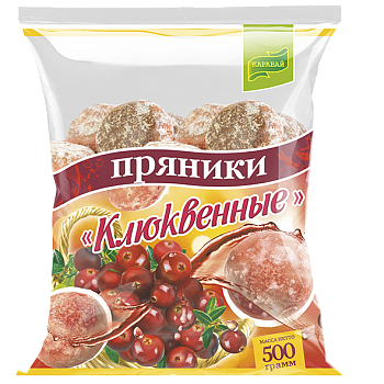Пряники клюквенные КАРАВАЙ 500гр