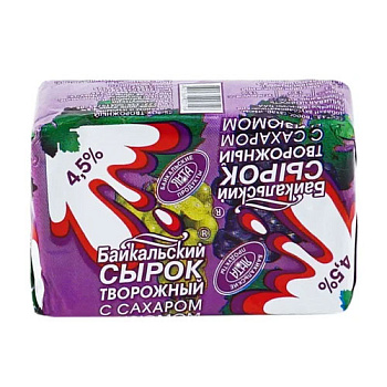 Сырок творожный ЯНТА с изюмом 4,5% без змж 100гр