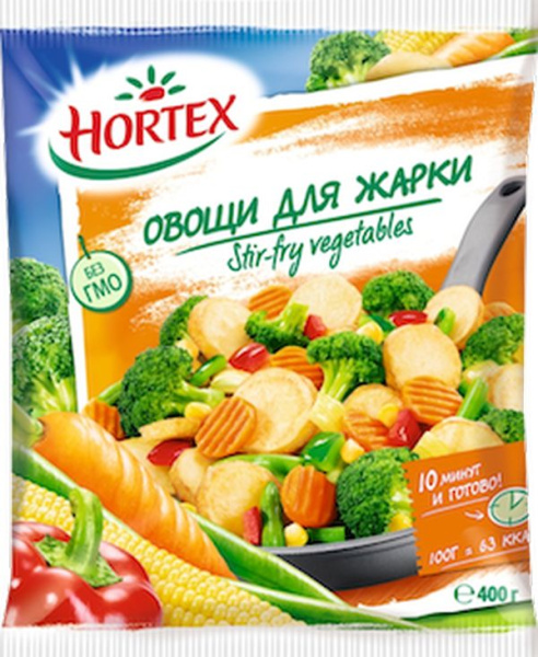 Смесь овощная Hortex (Хортекс) для жарки замороженная 400гр