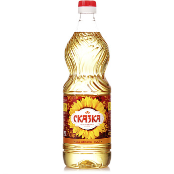 Масло СКАЗКА подсолнечное 0,9 л пл/б