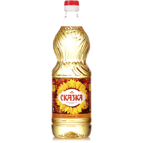 Масло СКАЗКА подсолнечное 0,9 л пл/б