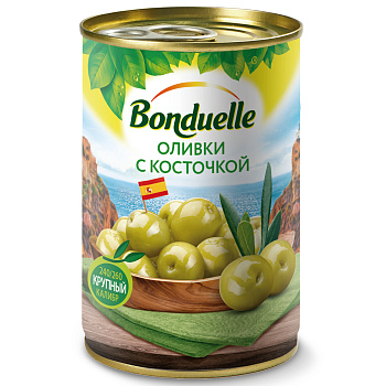 Оливки БОНДЮЭЛЬ с/к 300 гр ж/б