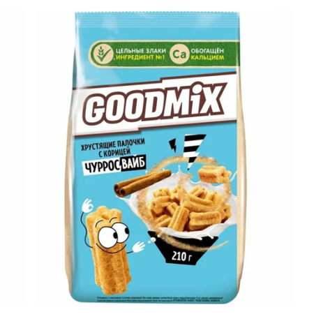 Завтрак готовый ГУДМИКС Хрустящие палочки 210 гр м/у