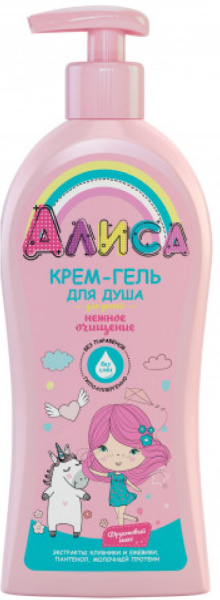 Крем-гель для душа АЛИСА нежное очищение 350мл